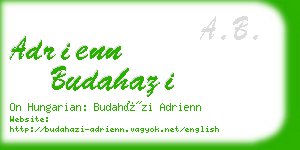 adrienn budahazi business card